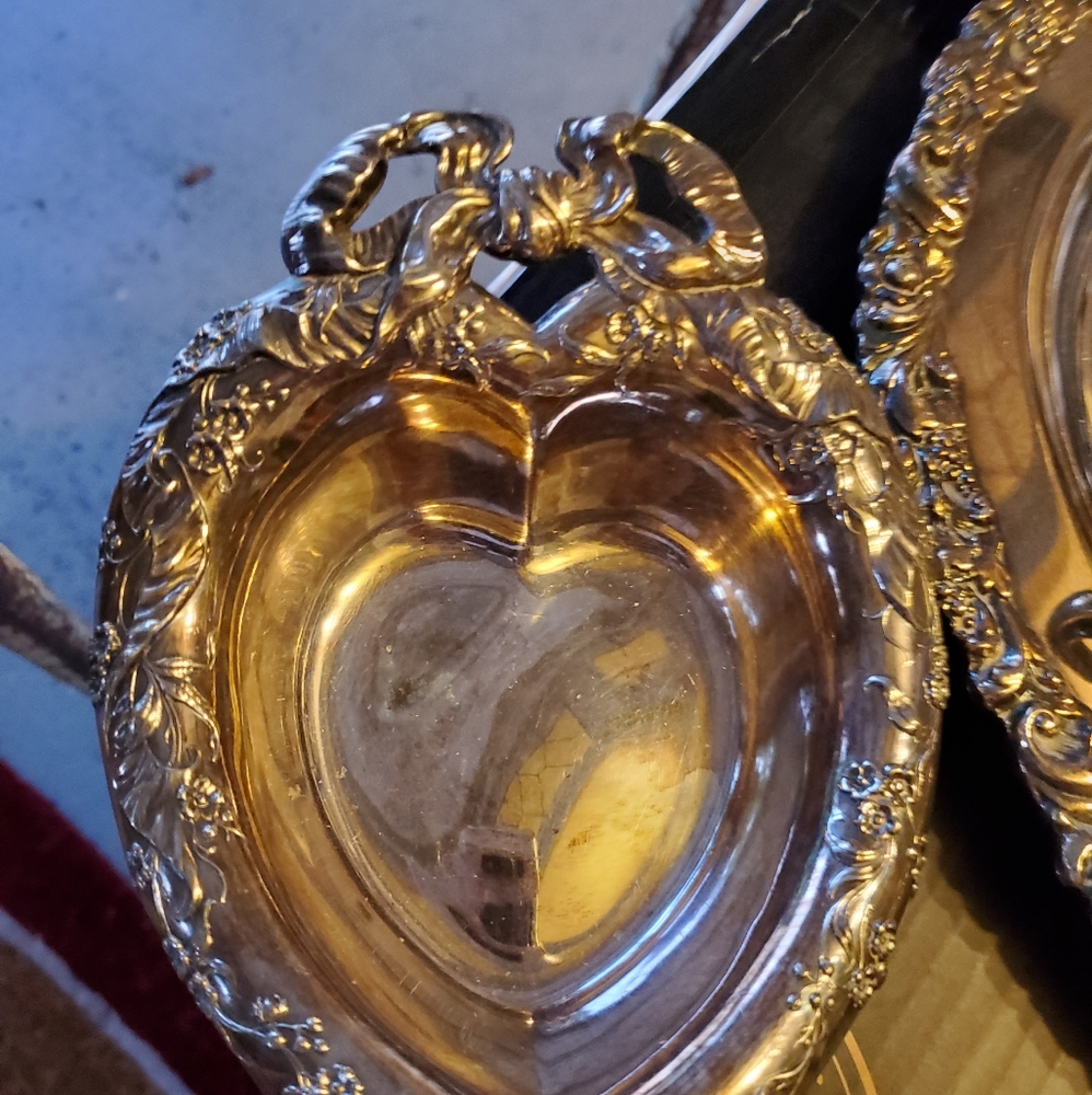 Antique silver dish